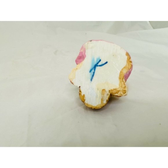 Estate Easter Decor, Bunny 3" Resin for small village-display Girl with eggs - Picture 5 of 9